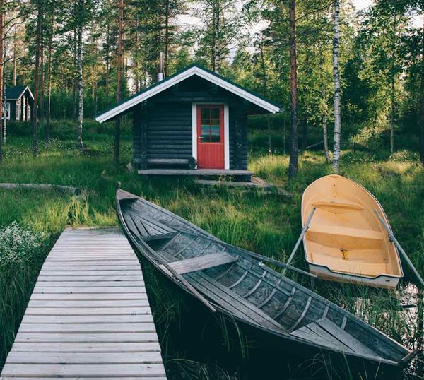 Finland Hossa National Park Hut